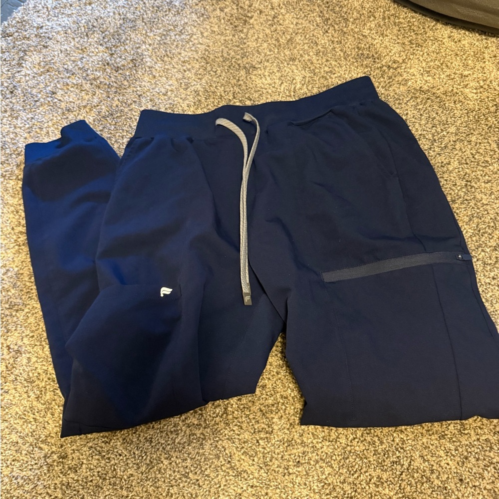 Fabletics Navy Jogger scrub Pants